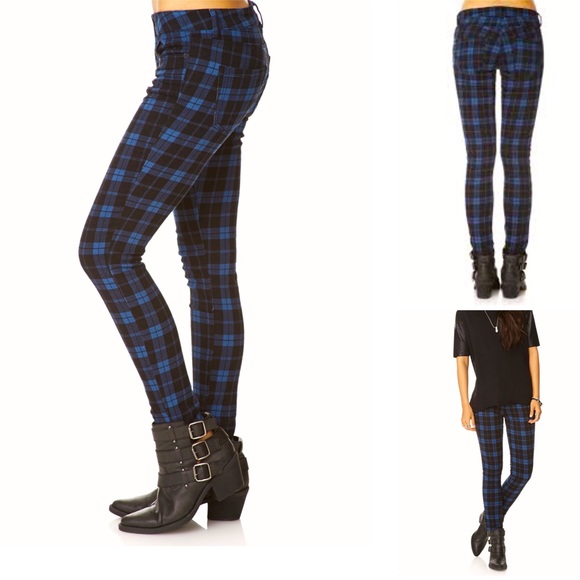Forever 21 Denim - 4 for $20 Forever 21 size 24 blue and black plaid jeans